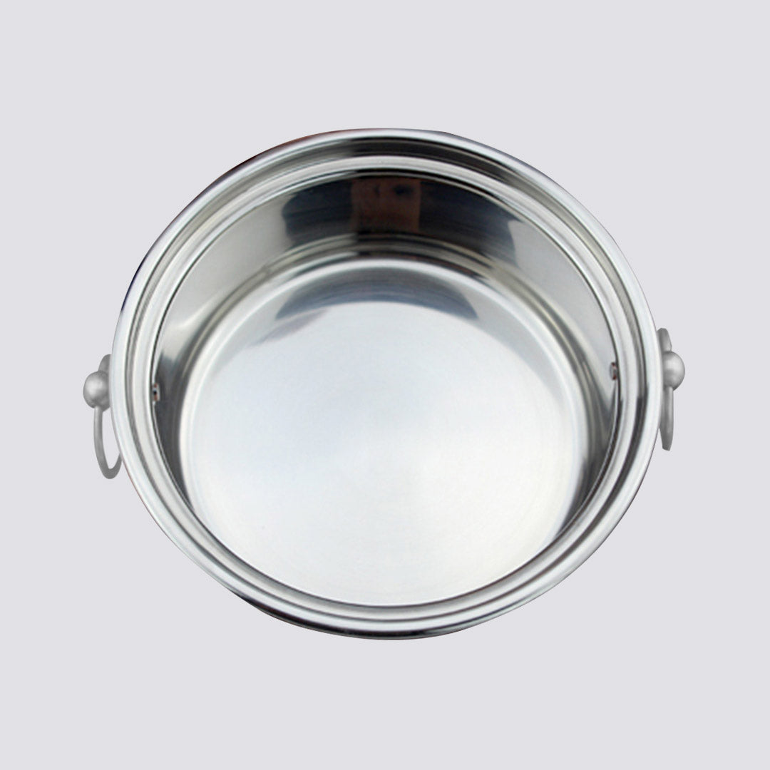 SOGA Stainless Steel Mini Asian Buffet Hot Pot Single Person Shabu Alcohol Stove Burner with Glass Lid • LUZ-ChafingDishHotPot7