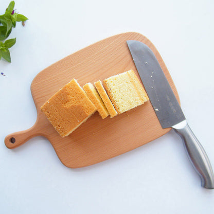 SOGA 33cm Brown Rectangle Wooden Serving Tray Chopping Board Paddle with Handle Home Decor • LUZ-WodF602