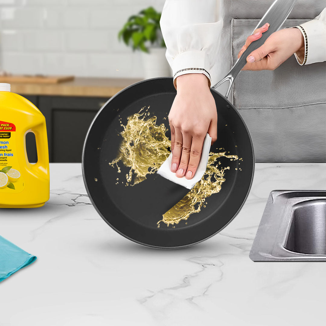 SOGA Stainless Steel Fry Pan 22cm 30cm Frying Pan Skillet Induction Non Stick Interior FryPan • LUZ-FryPanNS2869-2873