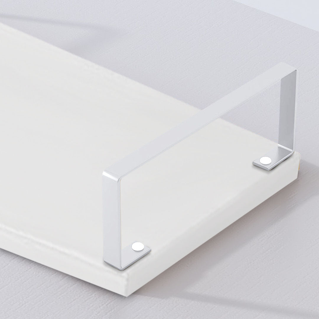 SOGA 2X 50cm White Computer Monitor Elevated Stand Desktop Support Station Rack • LUZ-Level005X2
