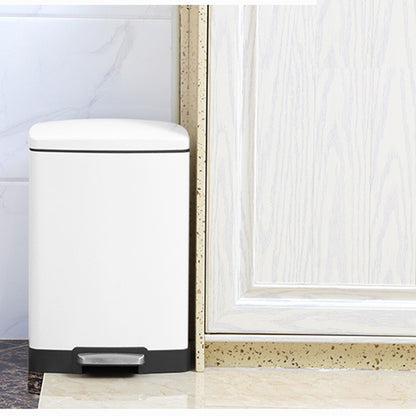 SOGA Foot Pedal Stainless Steel Rubbish Recycling Garbage Waste Trash Bin Rectangular Shape 12L White • LUZ-RubbishBinU12L03