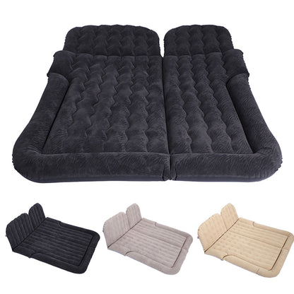 SOGA Black Inflatable Car Boot Mattress Portable Camping Air Bed Travel Sleeping Essentials • LUZ-CarMat013