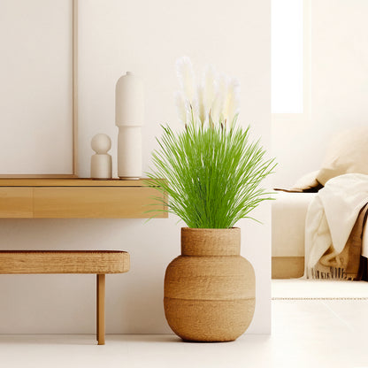 SOGA 4X 137cm Potted Tall Silk Fake Pampas Grass, Artificial Plants Reed Greenery Flowers, Home Decor • LUZ-APlantFH60211X4