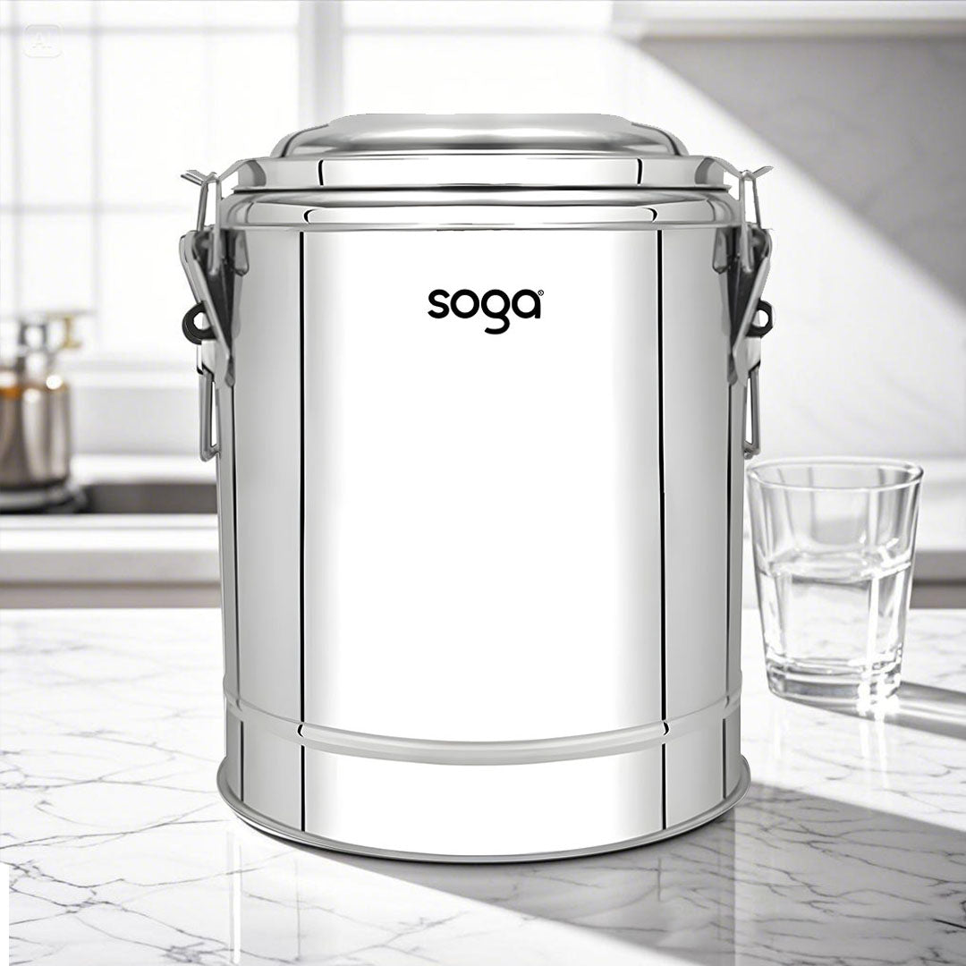 SOGA 50L Stainless Steel Insulated Stock Pot Hot & Cold Beverage Container • LUZ-InsulatedPot3206