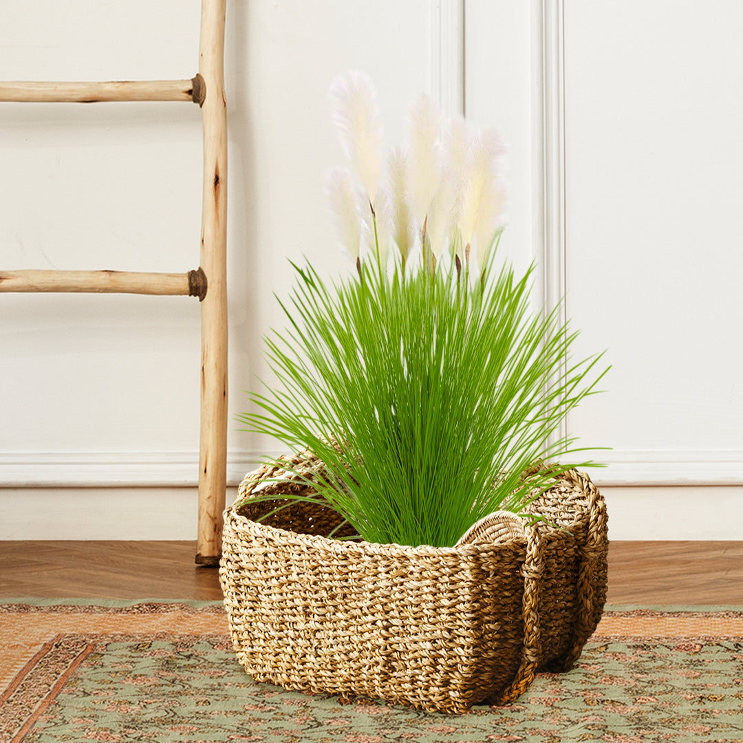 SOGA 4X 137cm Potted Tall Silk Fake Pampas Grass, Artificial Plants Reed Greenery Flowers, Home Decor • LUZ-APlantFH60211X4