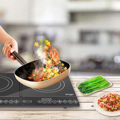 SOGA Cooktop Portable Induction LED Electric Double Duo Hot Plate Burners Cooktop Stove • LUZ-ElectricCooktopDouble