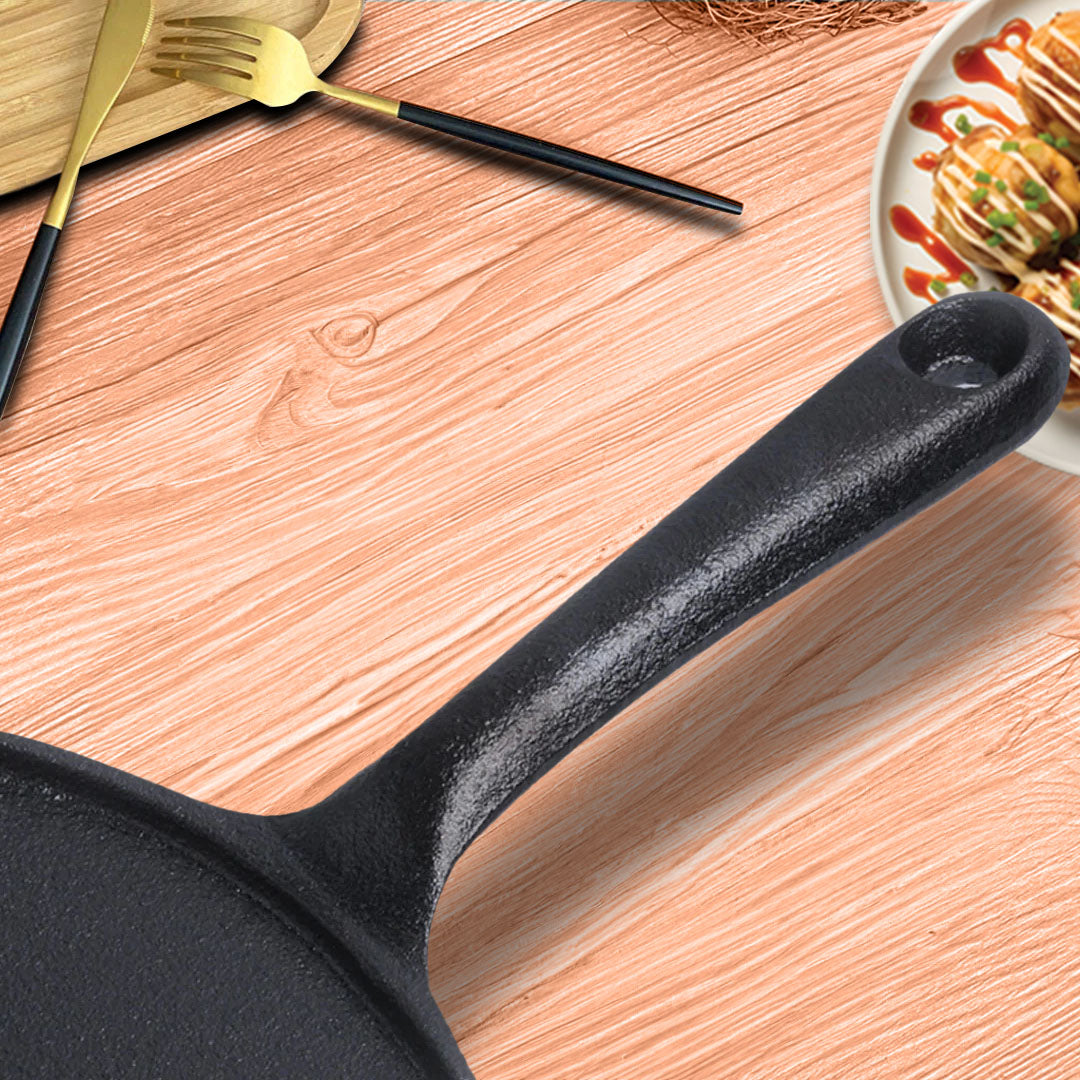 SOGA 2X 23cm Cast Iron Takoyaki Fry Pan Octopus Balls Maker 7 Hole Cavities Grill Mold • LUZ-ZPai022X2