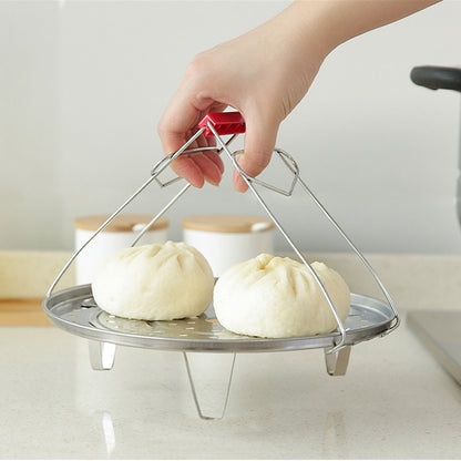 SOGA 2X 28cm Stainless Steel Steamer Insert Stock Pot Steaming Rack Stockpot Tray • LUZ-SS-Rack28CMX2