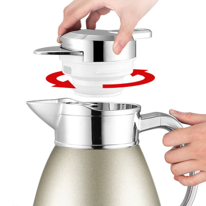 SOGA 2X 1.8LSilver Double-Wall vacuum with 2 layers stainless steel Construction Thermal Flask • LUZ-BottleWKE16X2