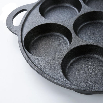 SOGA 31.5cm Cast Iron Takoyaki Fry Pan Octopus Balls Maker 7 Hole Cavities Grill Mold • LUZ-ZPai011