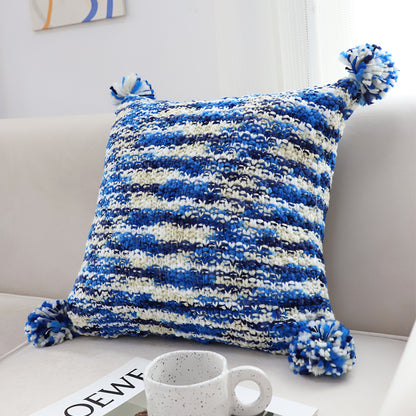 SOGA 45cm Throw Pillow Deep Sea Blue Gradient Dyed Decorative Soft Square for Couch or Bed • LUZ-FrenchCushion283