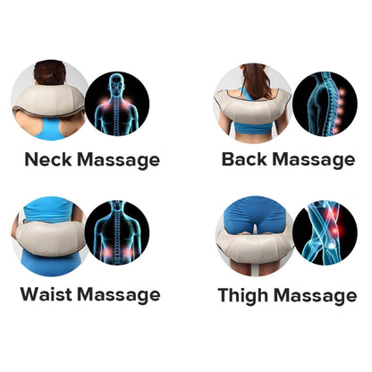 SOGA 2X Electric Kneading Neck Shoulder Arm Body Massager With Heat Health Care • LUZ-ShoulderMassagerX2