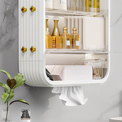 SOGA White Multi Tier Cosmetic Storage Rack Bathroom Vanity Tray Display Stand Organiser • LUZ-BathC129