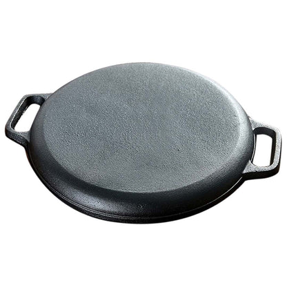 SOGA Dual Burners Cooktop Stove, 30cm Cast Iron Frying Pan Skillet and 28cm Induction Fry Pan • LUZ-ECooktDBL-Sizzle30-FRY2864