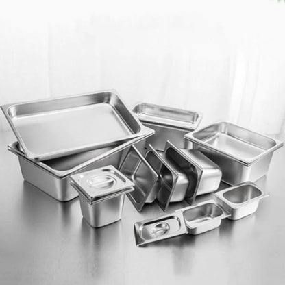 SOGA 2X Gastronorm GN Pan Full Size 1/1 GN Pan 2cm Deep Stainless Steel Tray • LUZ-GastronormPans5401X2