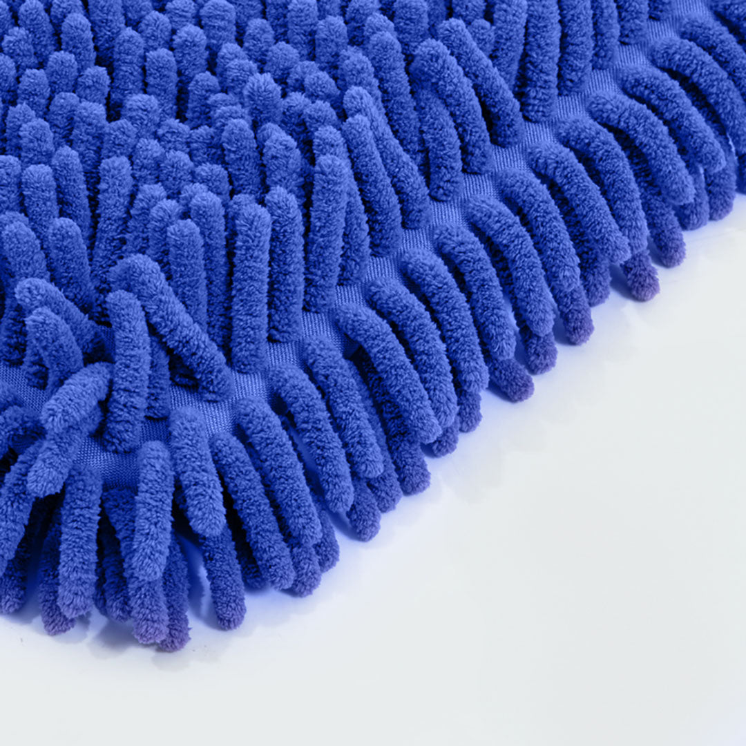SOGA 60x12 Blue Microfiber Flat Mop Floor Cleaning Pads Rotating Dust Remover • LUZ-MopBlu602