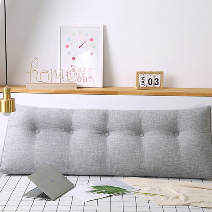 SOGA 2X 180cm Silver Triangular Wedge Bed Pillow Headboard Backrest Bedside Tatami Cushion Home Decor • LUZ-PillowFab180SilverX2