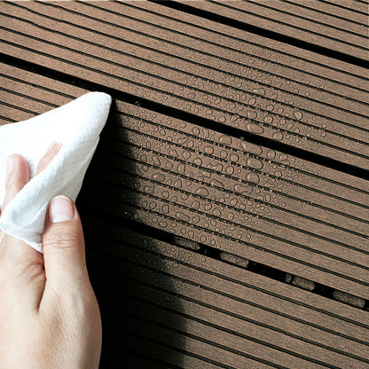 SOGA 2X 11 pcs Light Chocolate DIY Wooden Composite Decking Tiles Garden Outdoor Backyard Flooring Home Decor • LUZ-Deck7004X2
