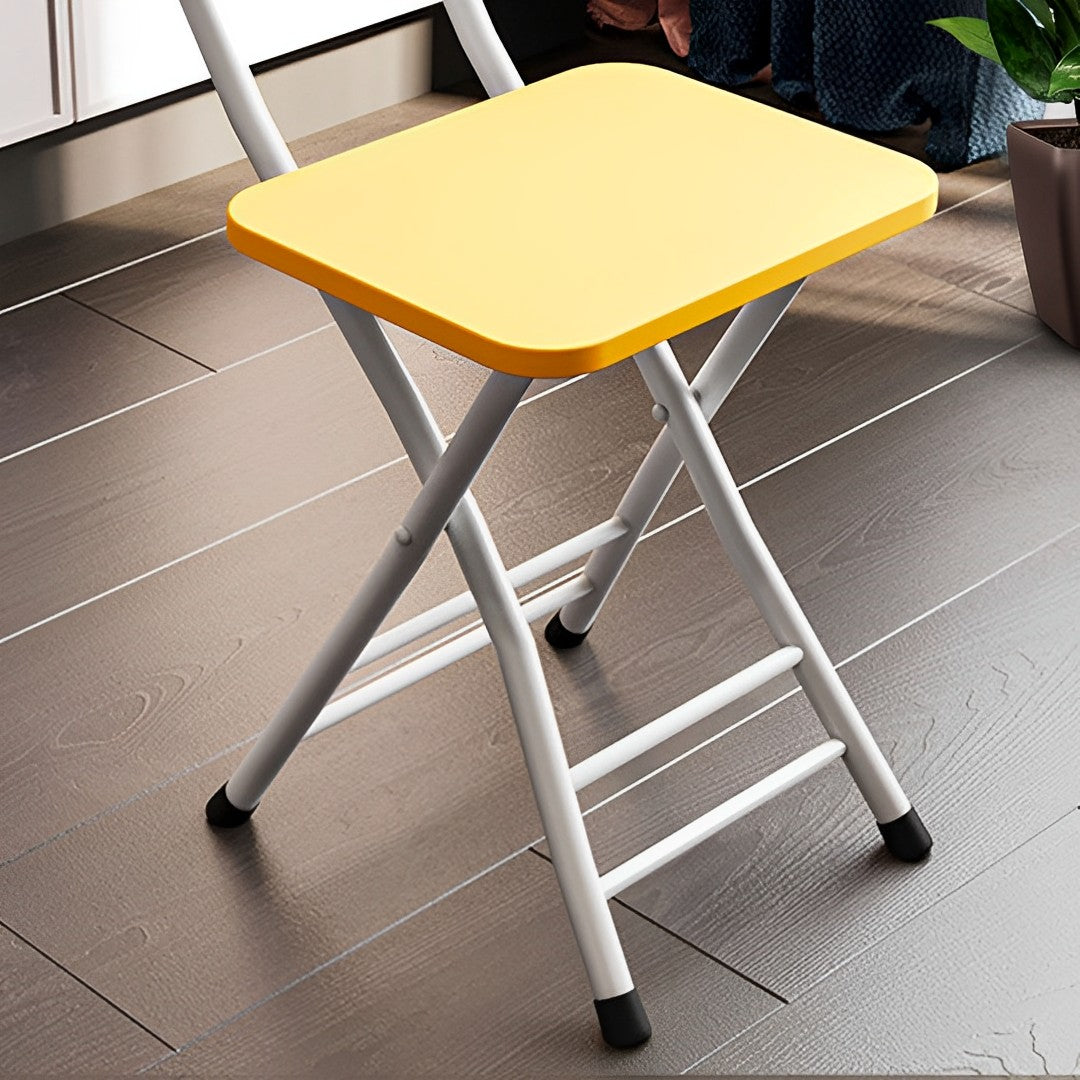 SOGA Yellow Foldable Chair Space Saving Lightweight Portable Stylish Seat Home Decor • LUZ-ChairAS715