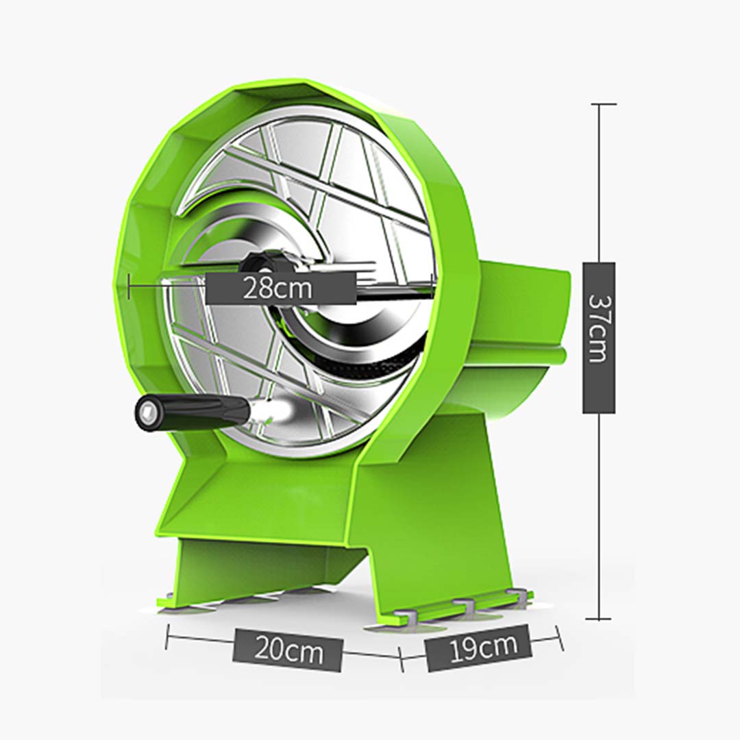 SOGA 2X Commercial Manual Vegetable Fruit Slicer Kitchen Cutter Machine Green • LUZ-FruitCutterGreenX2