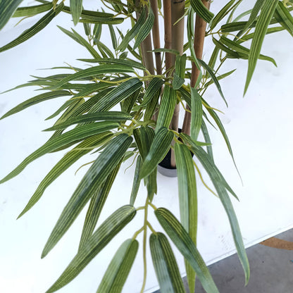 SOGA 150cm Lucky Bamboo Tree Bambusa Vulgaris Artificial Plant w/ 7 Branches Home Accent Decor • LUZ-APlantFHZ150