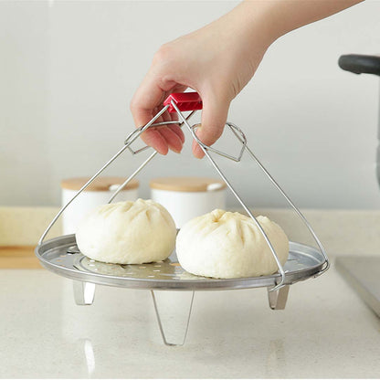 SOGA 39cm Stainless Steel Steamer Insert Stock Pot Steaming Rack Stockpot Tray • LUZ-SS-Rack39CM