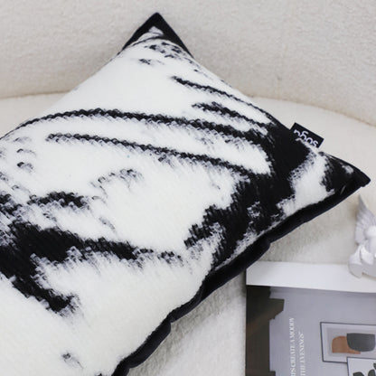 SOGA 35cm Throw Pillow Black and White Leopard Thick Premium Polyester Fiber for Home Decor • LUZ-FrenchCushion324