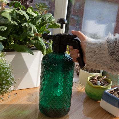 SOGA 4X 2 Liter Mist Water Spray Bottle Hand Held Pressure Adjustable Nozzle with Top Pump Indoor Outdoor Gardening • LUZ-SparyB001X4