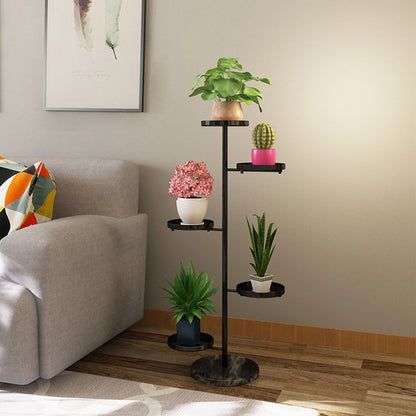 SOGA 2X 3 Tier Black Round Plant Stand Flowerpot Tray Display Living Room Balcony Metal Decorative Shelf • LUZ-FPotH102X2