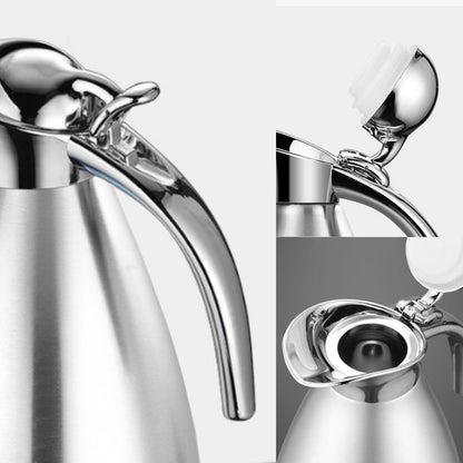 SOGA 2.0L Silver Color 3-Layer Inner Stainless Steel, Vacuum Insulated and Outer Stainless Steel Thermal Flask • LUZ-BottleWKE22