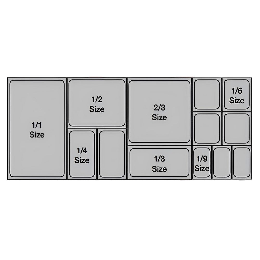 SOGA 200mm Clear Gastronorm GN Pan 1/3 Food Tray Storage with Lid • LUZ-VICPans1424wLidX1