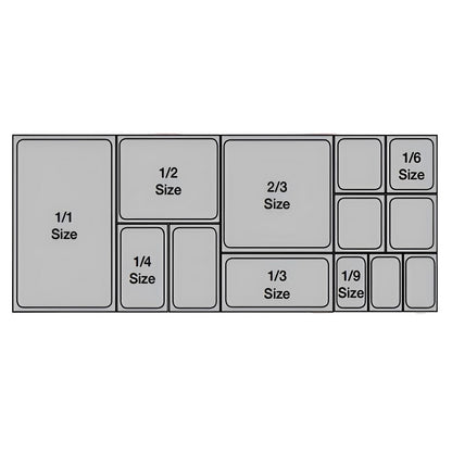 SOGA 200mm Clear Gastronorm GN Pan 1/3 Food Tray Storage with Lid • LUZ-VICPans1424wLidX1
