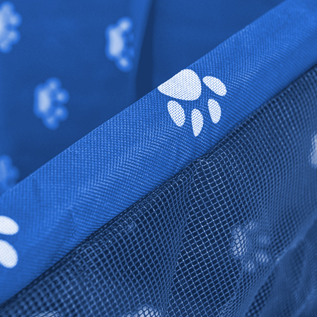 SOGA 2X Waterproof Pet Booster Car Seat Breathable Mesh Safety Travel Portable Dog Carrier Bag Blue • LUZ-CarPetBag013BLUX2
