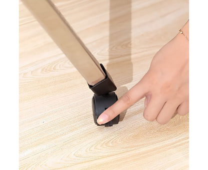 SOGA 2.4m Portable Standing Clothes Drying Rack Foldable Space-Saving Laundry Holder with Wheels • LUZ-BSXG2516