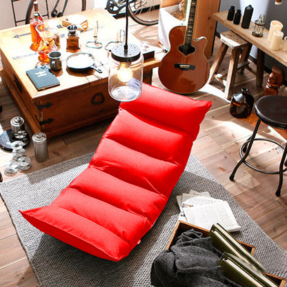 SOGA 2X Foldable Tatami Floor Sofa Bed Meditation Lounge Chair Recliner Lazy Couch Red • LUZ-LoungeLeatherRedX2