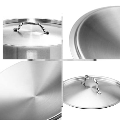 SOGA 32cm Top Grade Stockpot Lid Stainless Steel Stock pot Cover • LUZ-StockPot32CM-JLID
