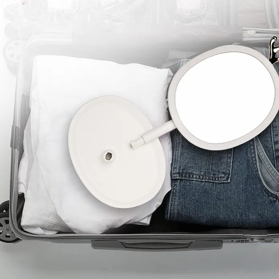 SOGA White Antler LED Light Makeup Mirror Tabletop Vanity Home Decor • LUZ-BathG533