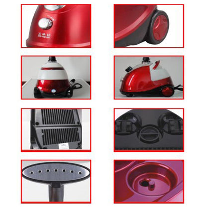 SOGA Garment Steamer Portable Cleaner Steam Iron Red • LUZ-GarmentRoundRed