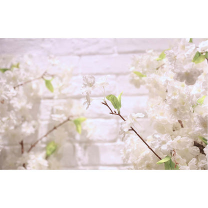SOGA 10X Artificial Silk Flower Fake Cherry Blossom Bouquet Table Decor White • LUZ-AFlowerCherry10White