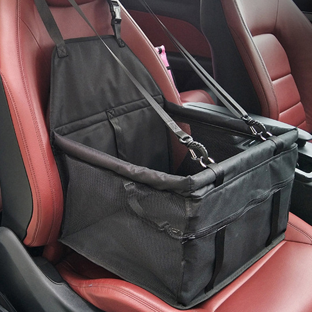SOGA 2X Waterproof Pet Booster Car Seat Breathable Mesh Safety Travel Portable Dog Carrier Bag • LUZ-CarPetBagBLKX2