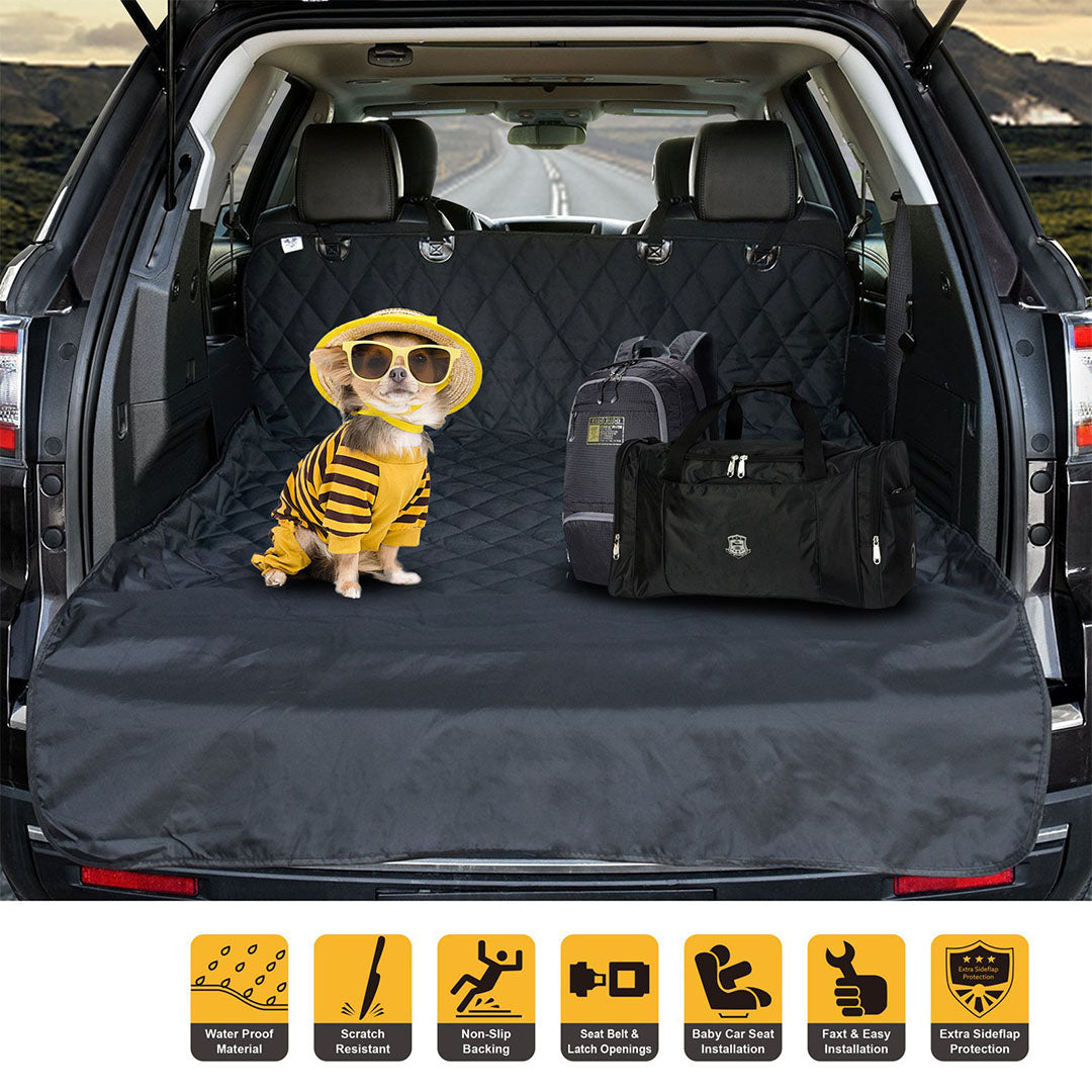 SOGA Premium Car Trunk Pet Mat Boot Cargo Liner Waterproof Seat Cover Protector Hammock Non-Slip Pet Travel Essentials • LUZ-CarPetBag047