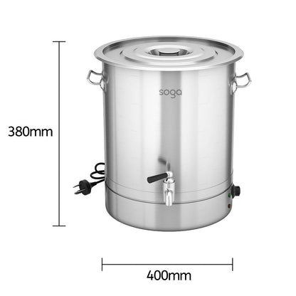 SOGA 2X 21L Stainless Steel URN Commercial Water Boiler  2200W • LUZ-Urn841X2