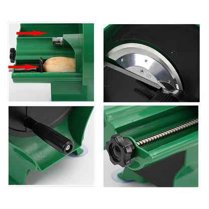 SOGA 2X Commercial Manual Vegetable Fruit Slicer Kitchen Cutter Machine Green • LUZ-FruitCutterBlackX2
