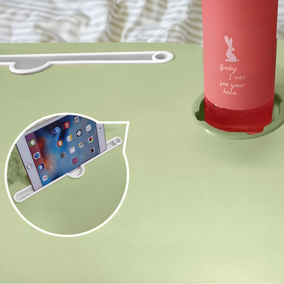 SOGA Green Portable Bed Table Adjustable Folding Mini Desk With Mini Drawer and Cup-Holder Home Decor • LUZ-BedTableM668