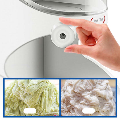 SOGA 2X 350W Commercial Ice Shaver Crusher Machine Automatic Snow Cone Maker • LUZ-IceShaverBY118X2