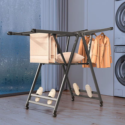 SOGA 2X 1.4m Portable Wing Shape Clothes Drying Rack Foldable Space-Saving Laundry Holder • LUZ-BSYXYJ140X2