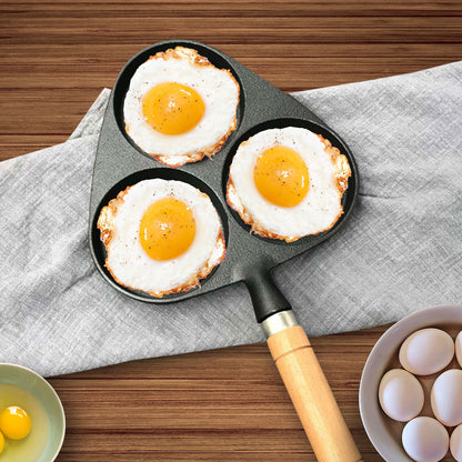 SOGA 2X 3 Mold Cast Iron Breakfast Fried Egg Pancake Omelette Fry Pan • LUZ-ZPaiB4X2
