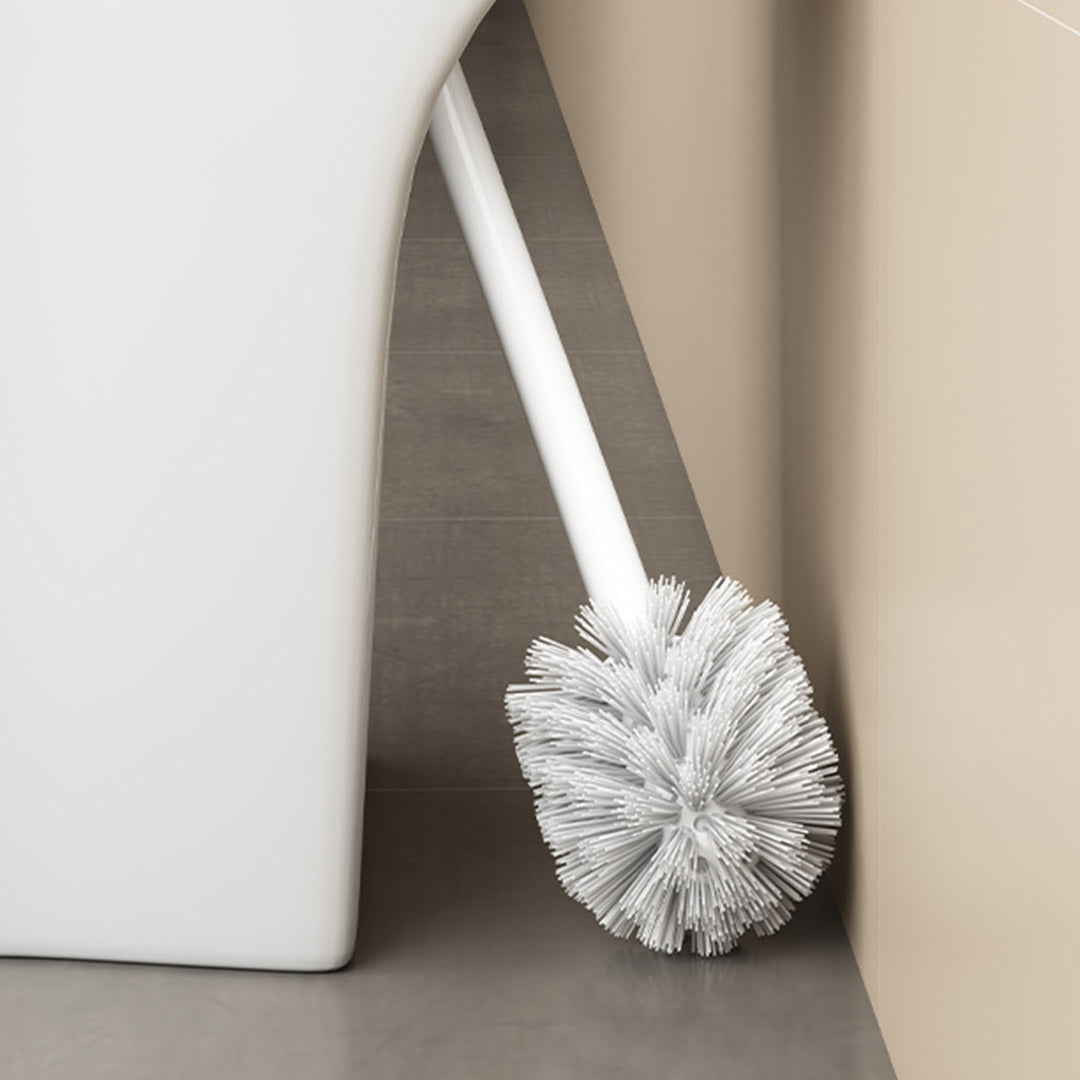 SOGA 27cm Wall-Mounted Toilet Brush with Holder Bathroom Cleaning Scrub White LUZ-TAN1045