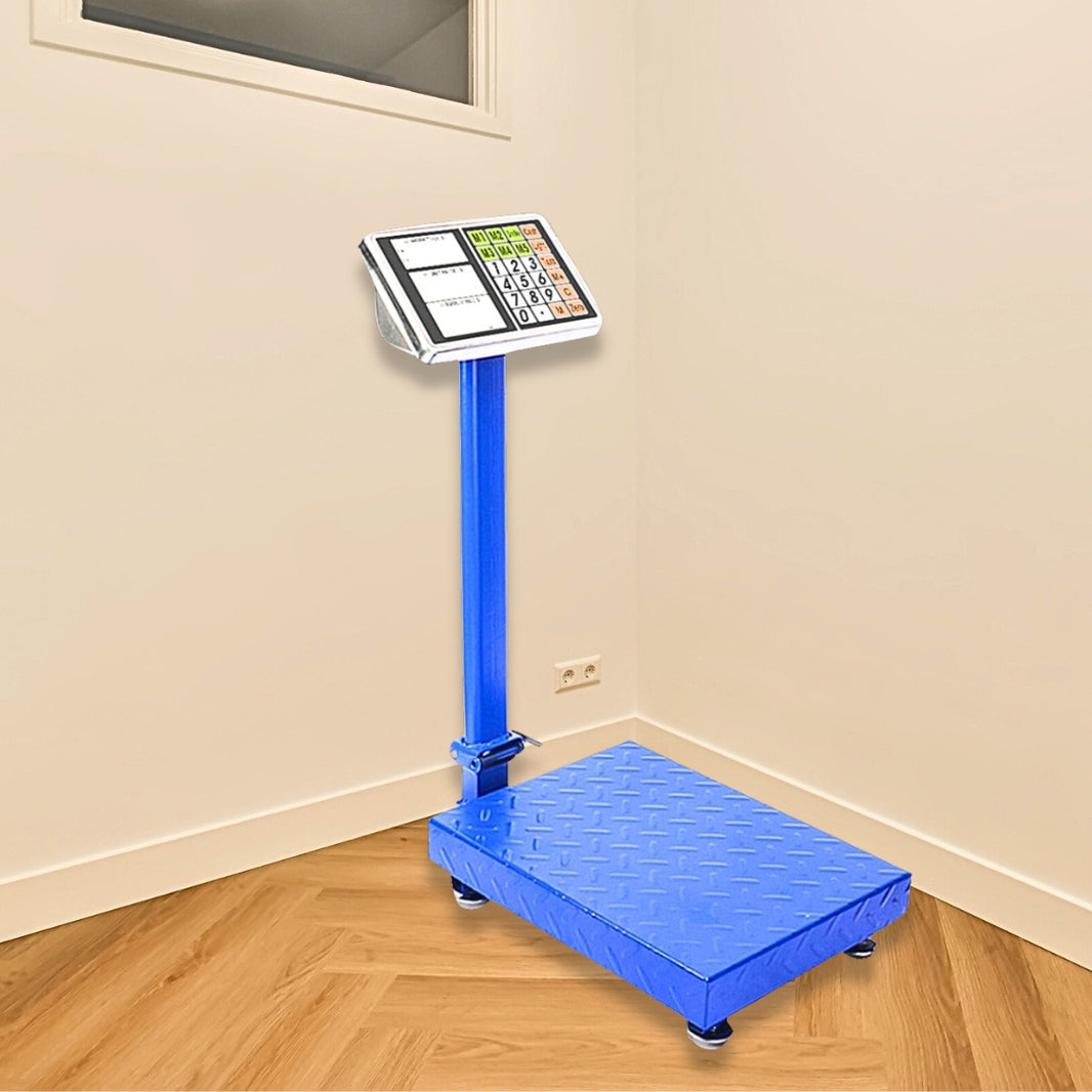 SOGA 150kg Electronic Digital Platform Scale Computing Shop Postal Scale Blue • LUZ-150kgPlatformScalesBlue