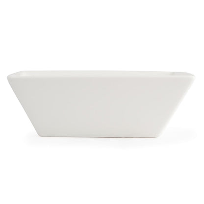 Olympia Lumina Square Bowls White 140mm (6 Pack) (Size: 140mm (5.5"). Pack quantity: 6) • PAS-CD639